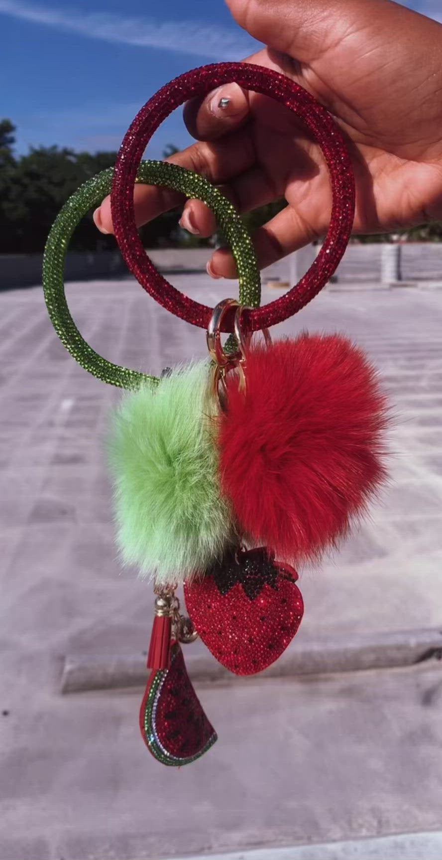 Kash Pom Keychain